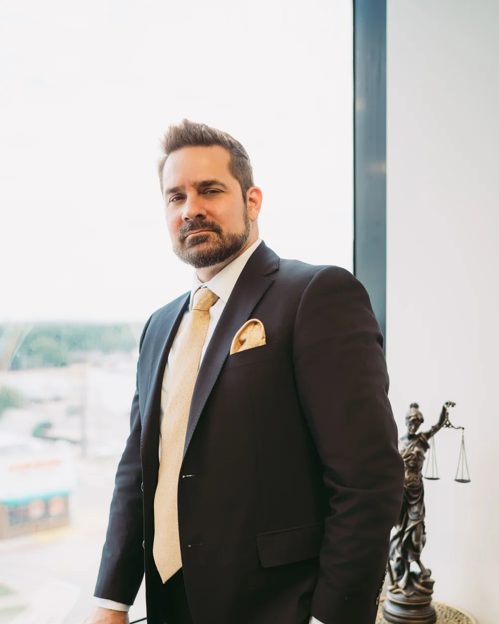 Kevin Acevedo at the Ace Law office in Houston